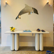 Load image into Gallery viewer, VINTAGE / 1970s Jumbo Dolphin Shaped Mirror
