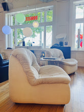 Load image into Gallery viewer, ZOTTA FURNITURE / 1970s Beige Velvet Pod Sofa Chairs
