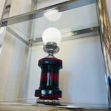 Load image into Gallery viewer, FANTASY #306 / Italian ‘Toolbox’ Ceramic &amp; Chrome Lamp
