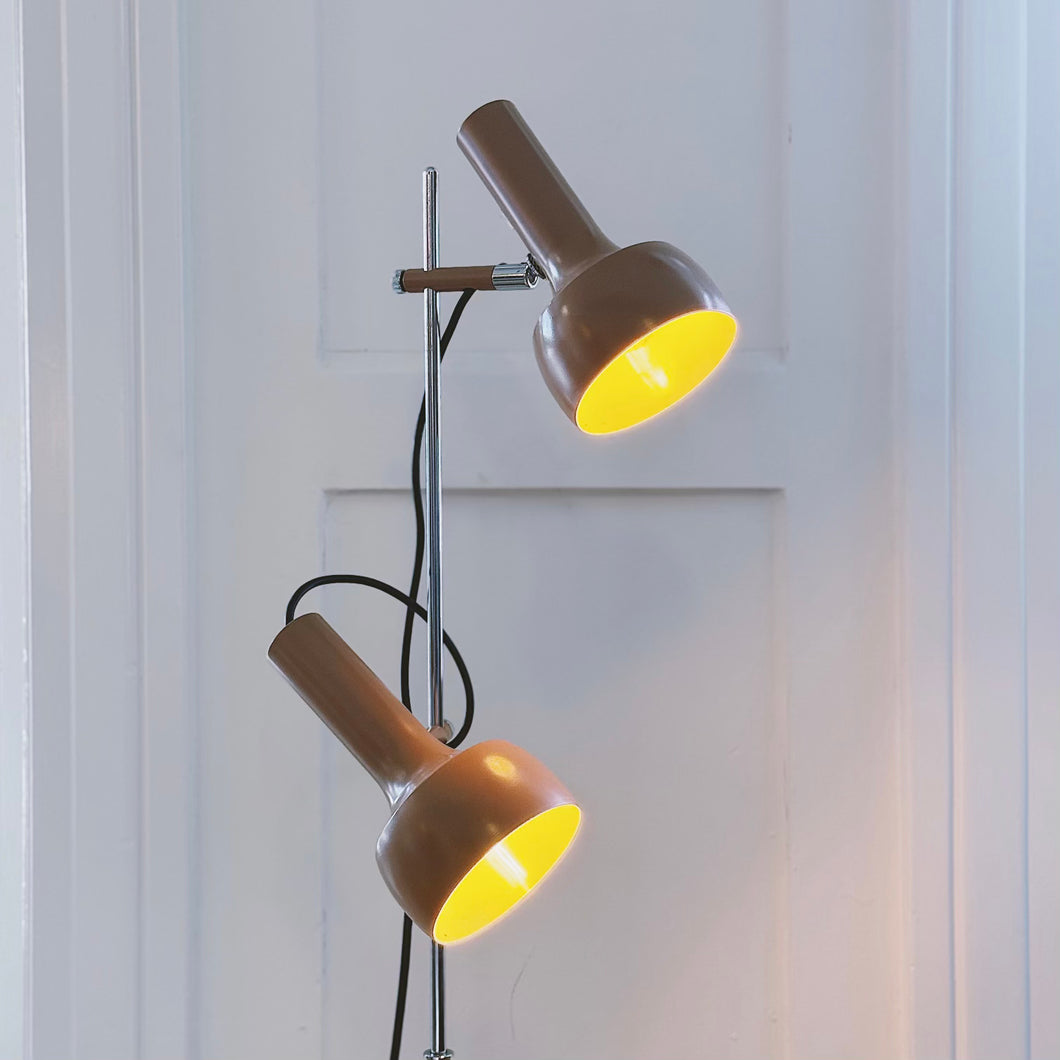 OSLO AUSTRALIA / Dual Head Floor Lamp - Desert Taupe