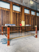 Load image into Gallery viewer, PIERRE VANDEL PARIS / 1980 Pierre Elm Burl Double Square Coffee Table
