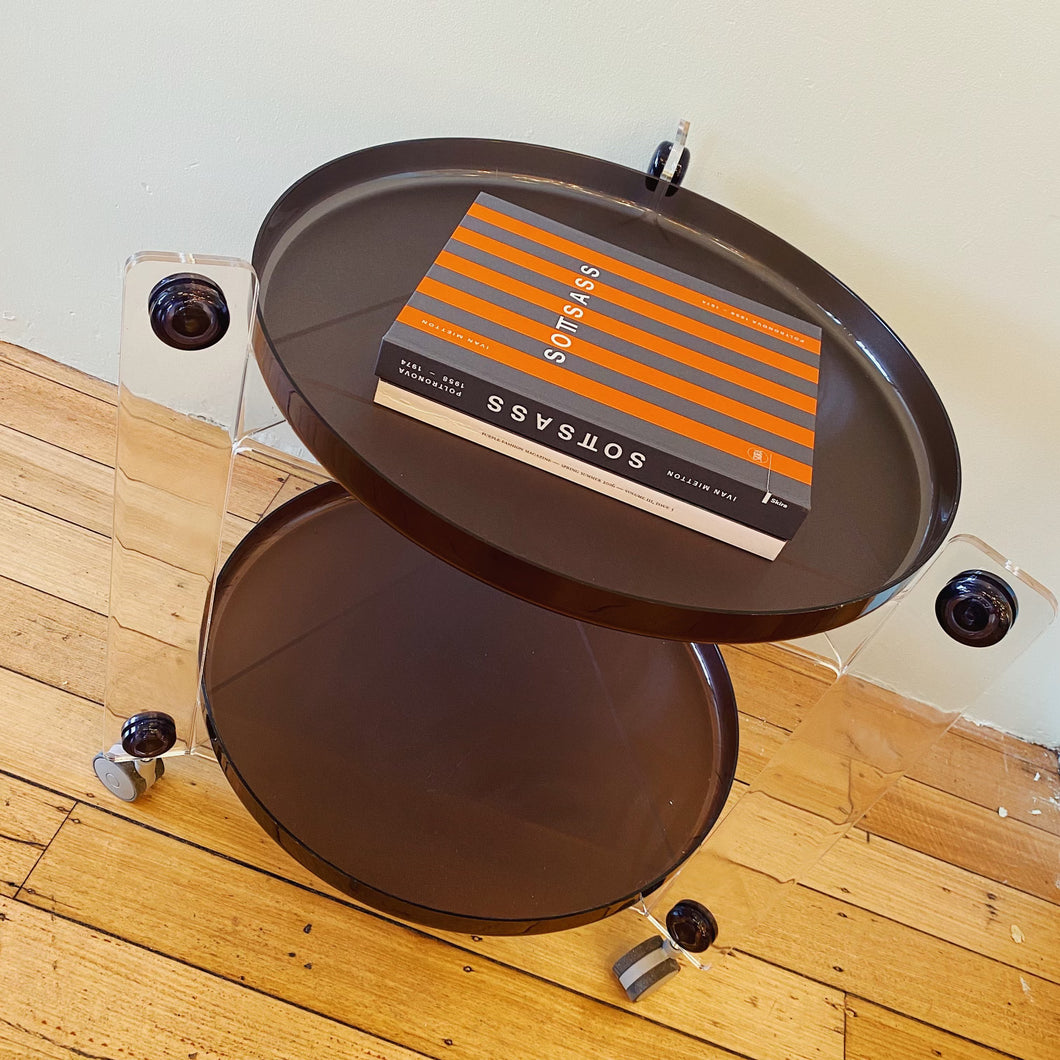 FRATELLI GUZZINI / Brand New Aubergine Drink Trolley by Luigi Massoni