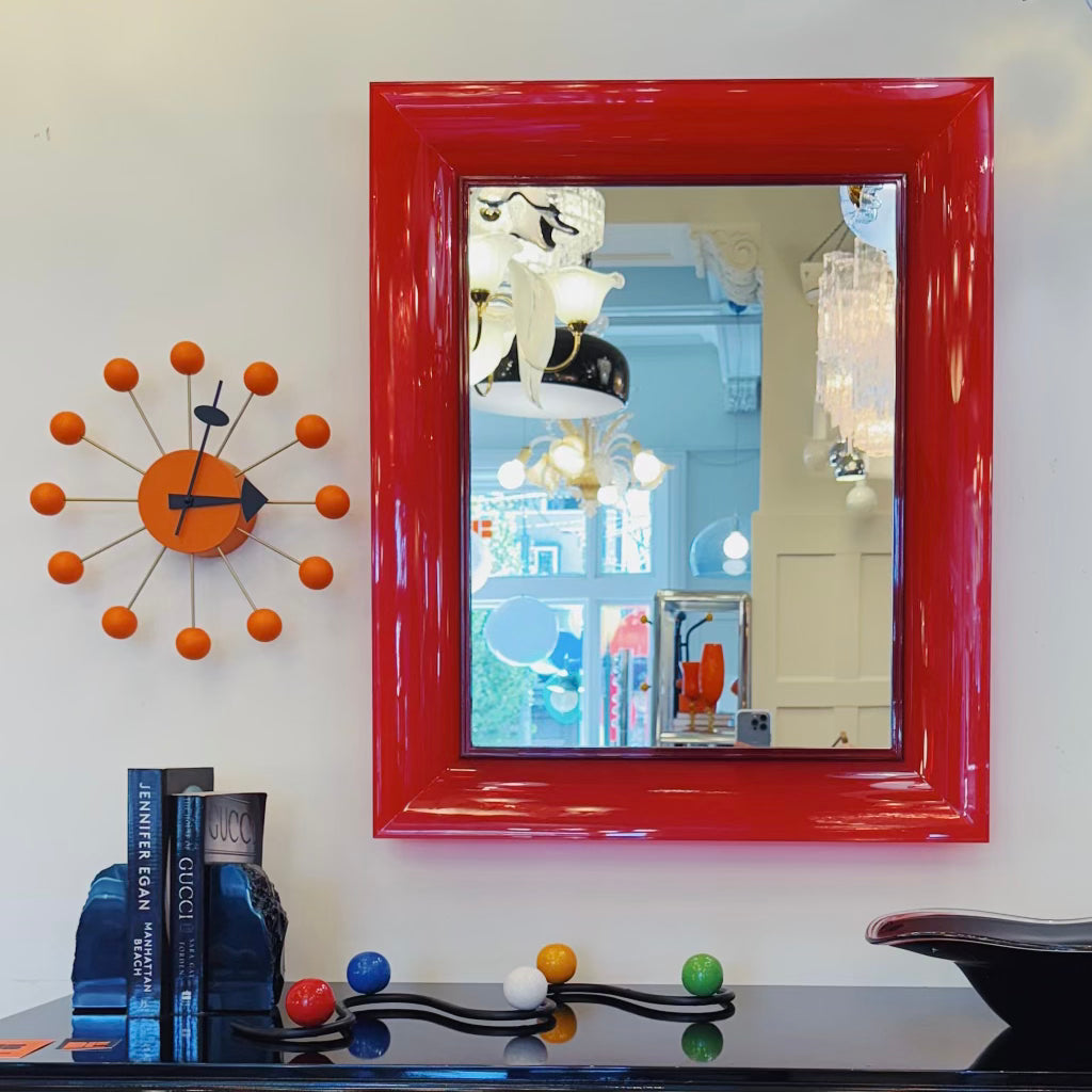 KARTELL / Francois Ghost Mirror by Philippe Starck - Red