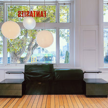 Load image into Gallery viewer, POST MODERN / Alanda Style Leather Bedhead w/Attached Nightstands + Bedside Tables
