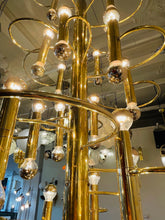 Load image into Gallery viewer, COSACK / 1970&#39;s Atomic German Gold Pendant Light
