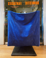 Load image into Gallery viewer, LIGNE ROSET / The Zen Chair in Blue Suede by Claude Brisson
