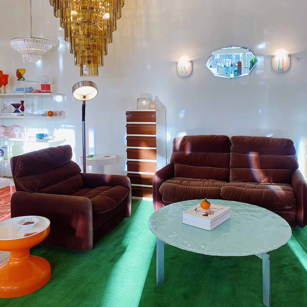 FANTASY #327 / Tessa T7 1970’s Chocolate Sofa by Fred Lowen