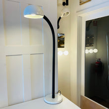 Load image into Gallery viewer, OSLO / 1970s Gooseneck White Floor Lamp
