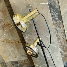 Load image into Gallery viewer, FANTASY #323 / Vintage Gold on Gold Dual Head Floor Lamp
