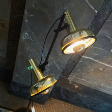 Load image into Gallery viewer, FANTASY #323 / Vintage Gold on Gold Dual Head Floor Lamp
