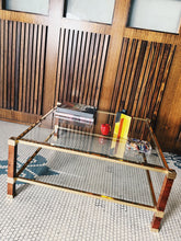 Load image into Gallery viewer, PIERRE VANDEL PARIS / 1980 Pierre Elm Burl Double Square Coffee Table
