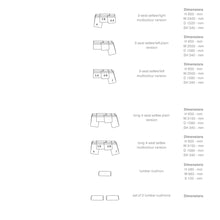 Load image into Gallery viewer, LIGNE ROSET / Confluences Tonal Green Modular Sofa by Philippe Nigro
