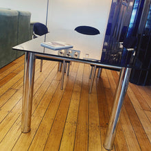 Load image into Gallery viewer, FANTASY #284 / Vintage Chrome &amp; Dark Sapphire Dining Setting
