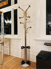 Load image into Gallery viewer, MODERNIST / 1970s Gold + Marble Parrot Coat Rack &amp; Umbrella Stand
