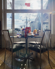 Load image into Gallery viewer, FANTASY #328 / Post Modern Cloudy Grey Tubular Dining Setting
