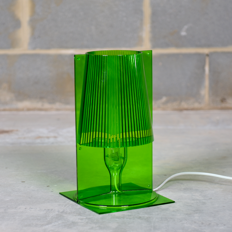 Kartell Take Table Lamp in Green By Ferruccio Laviani