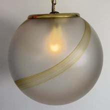 Load and play video in Gallery viewer, VENINI / Murano Handblown Glass Ball Pendant
