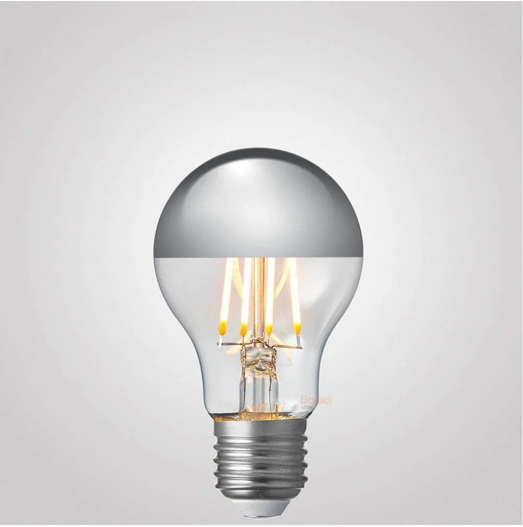 LIQUID LEDs / 9W GLS Silver Crown LED Dimmable Light Bulb (E27)