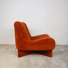 Load image into Gallery viewer, FANTASY #176 / Cross Base 70&#39;s Sofa Chair - Rust
