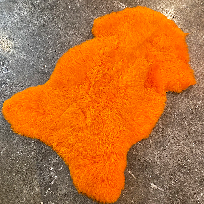 ICELANDIC SHEEPSKIN / Rug / Large Orange