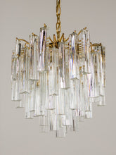 Load image into Gallery viewer, DORIA / German Crystal 1970s 3 Tier Waterfall Chandelier
