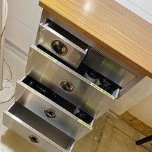 Load image into Gallery viewer, Namco 1960s Australian Industrial Stainless Steel Cabinets
