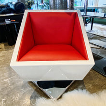 Load image into Gallery viewer, FANTASY #128 / Space Age Modernist Cube Chair - Red
