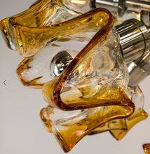 Load image into Gallery viewer, MAZZEGA MURANO / 1970’s ’Sputnik’ Chandelier

