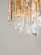 Load image into Gallery viewer, DORIA / German Crystal 1970s 3 Tier Waterfall Chandelier
