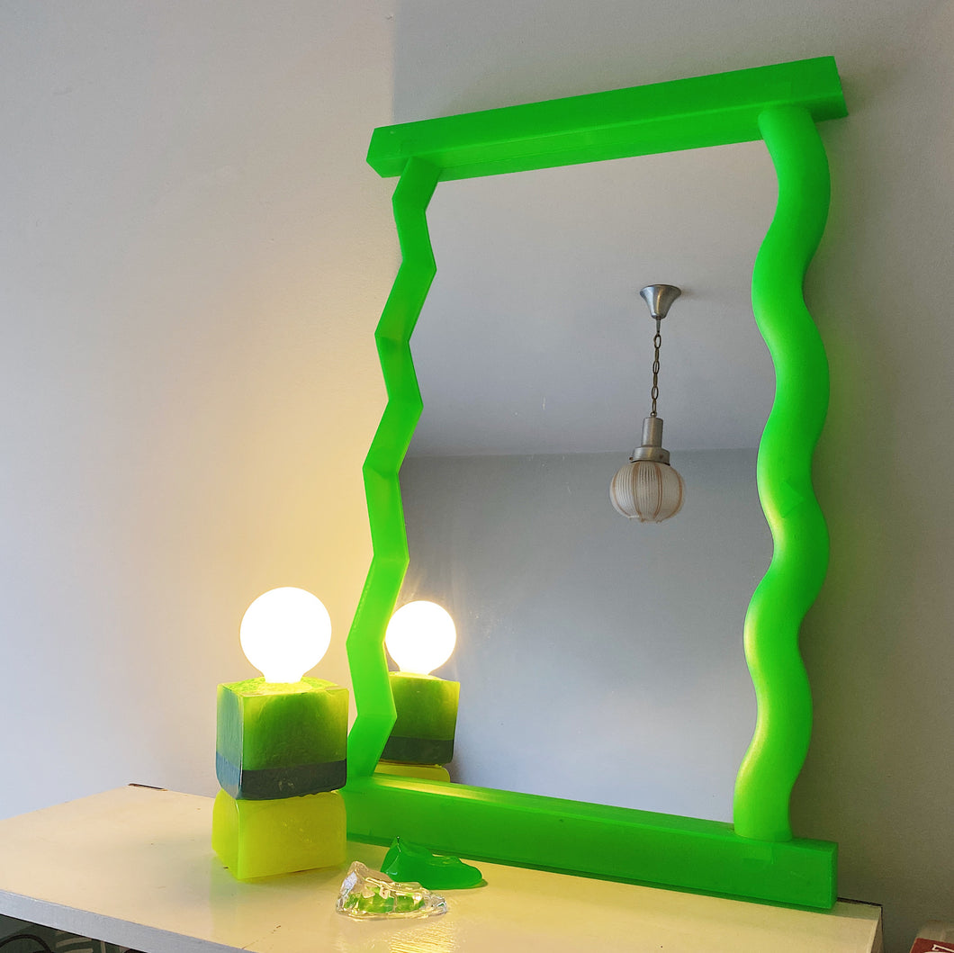 FANTASY #261 / Vintage Ikea Fluorescent Acrylic Mirror