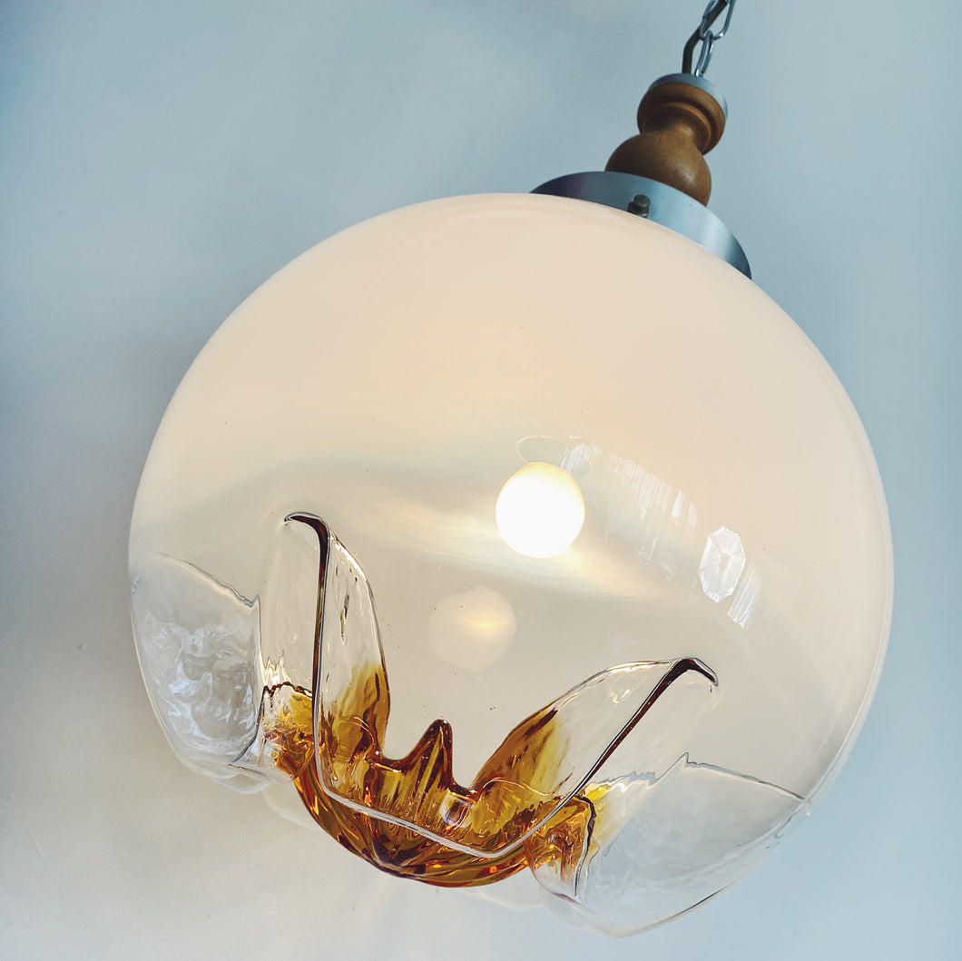 FANTASY #256 / Mazzega Murano XL Glass Pendant