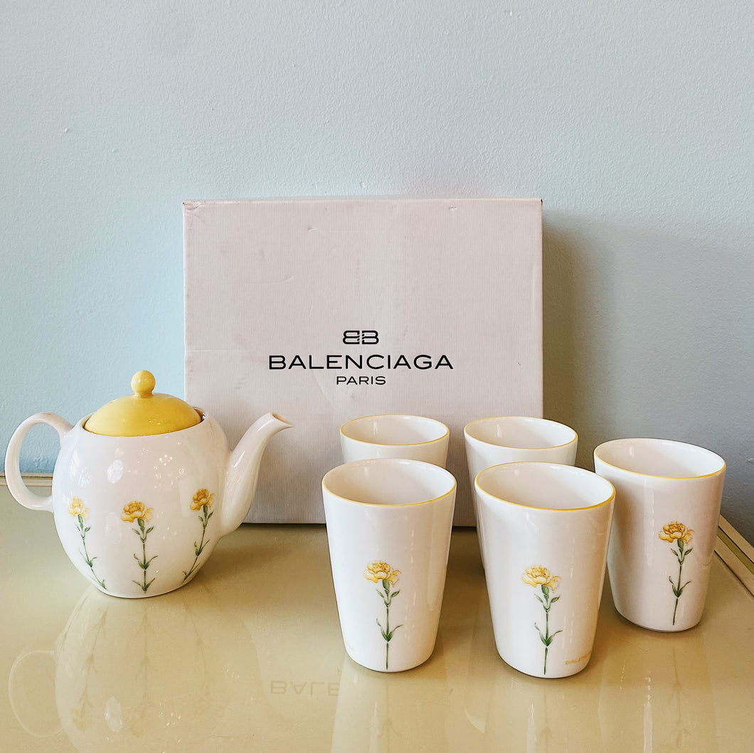 BALENCIAGA / Rare Japanese Floral Tea Set